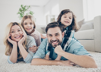 family smiling