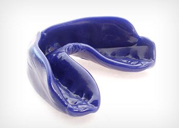 Blue sports mouthguard