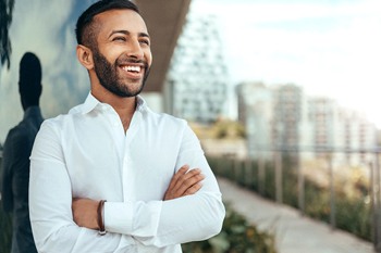 patient smiling
