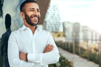 patient smiling after root canal therapy in Cumberland